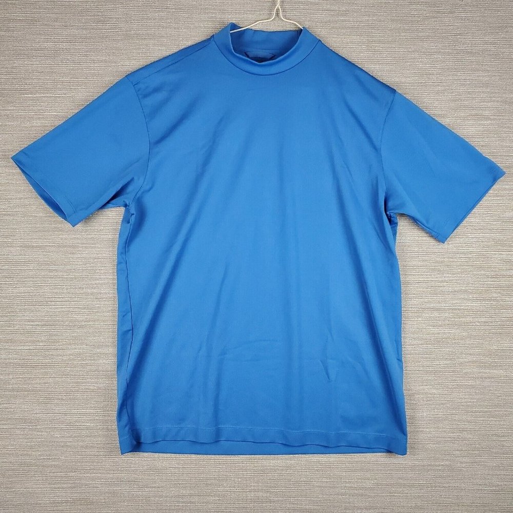 Nike Golf Shirt Mens XL Mock Neck Athleisure Classicore Preppy Sportswear